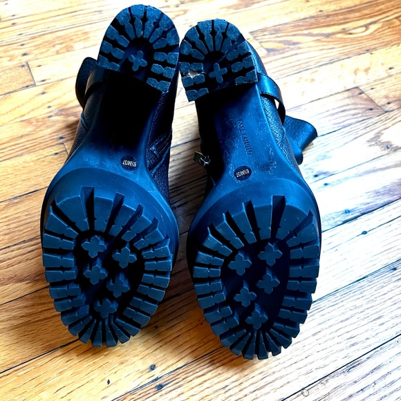 Black Leather Ankle Boots - Picture 6 of 9